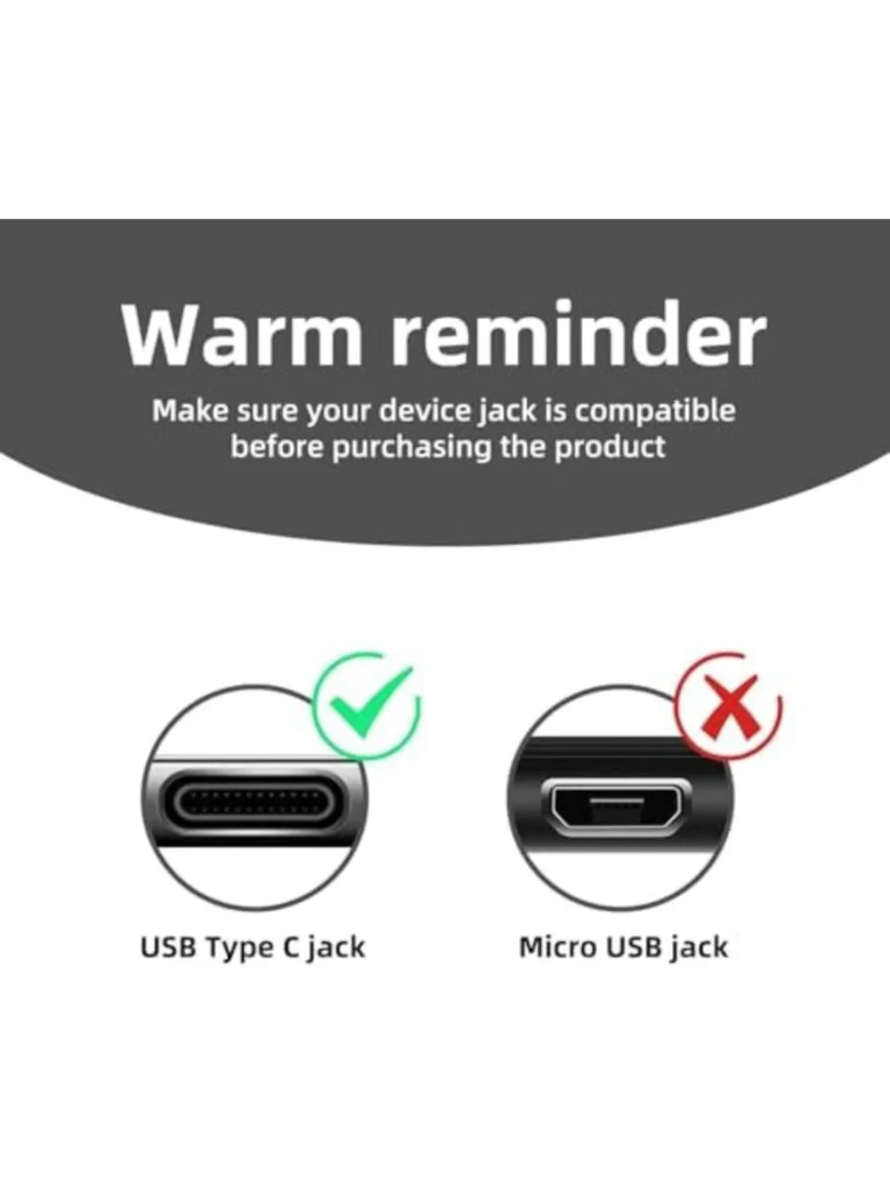 10FT USB C Power Cable 2-Pack for Security Cameras, Chargers & Accessories